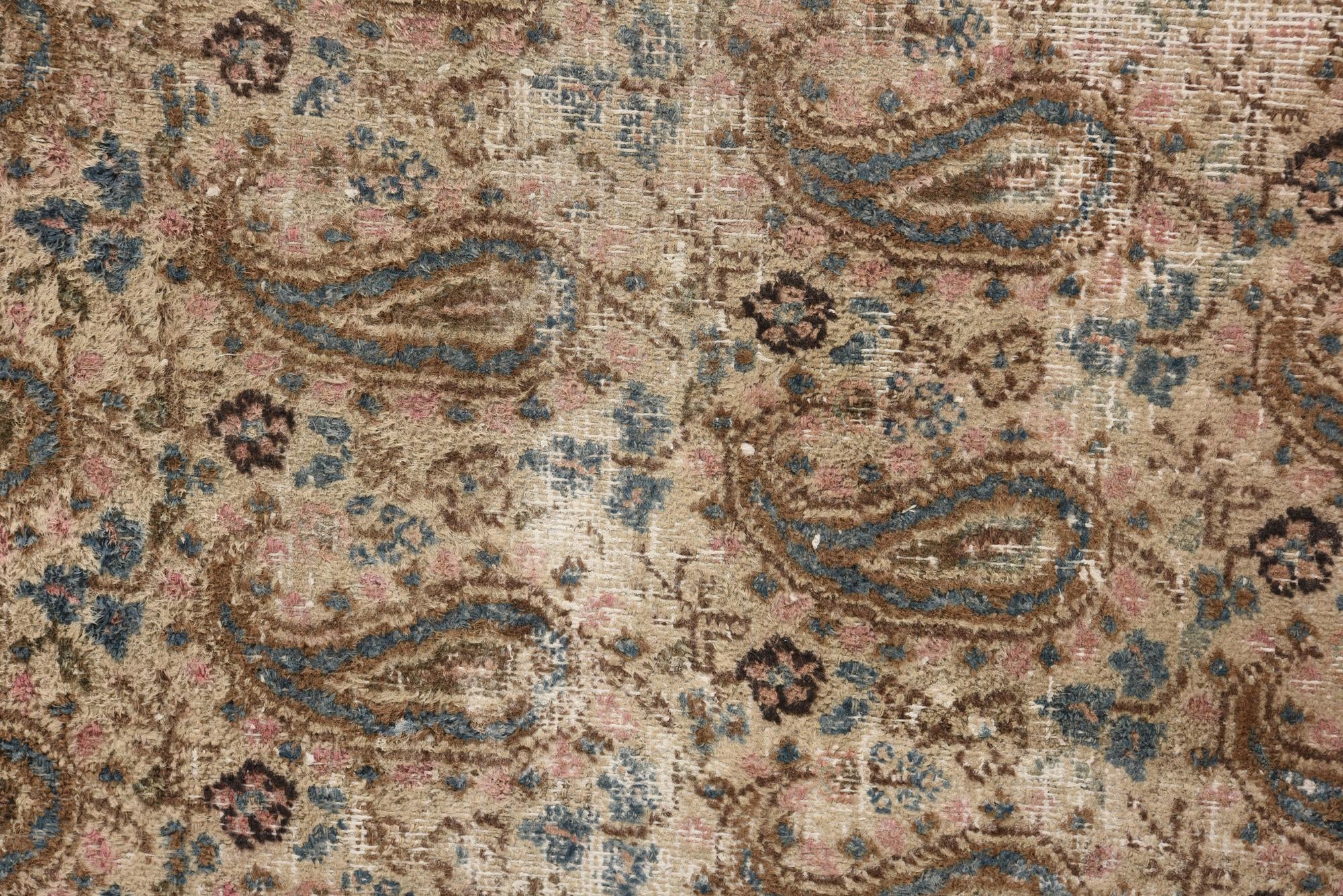 7' x 10' 3 Hand Knotted Ultra Vintage Persian Wool Rug