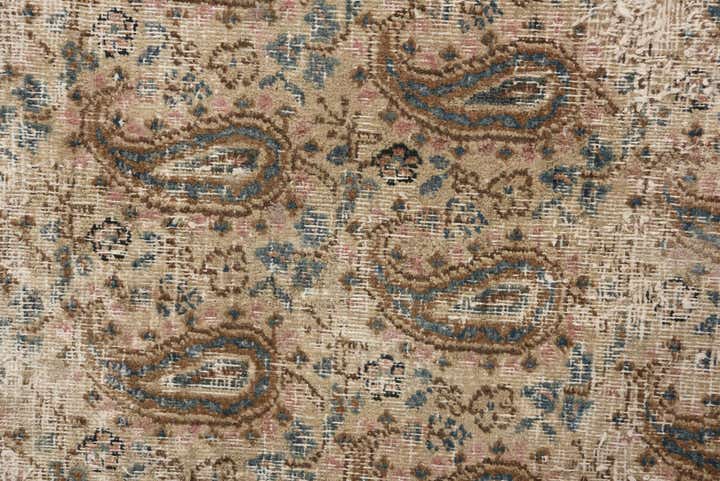 7' x 10' 3 Hand Knotted Ultra Vintage Persian Wool Rug