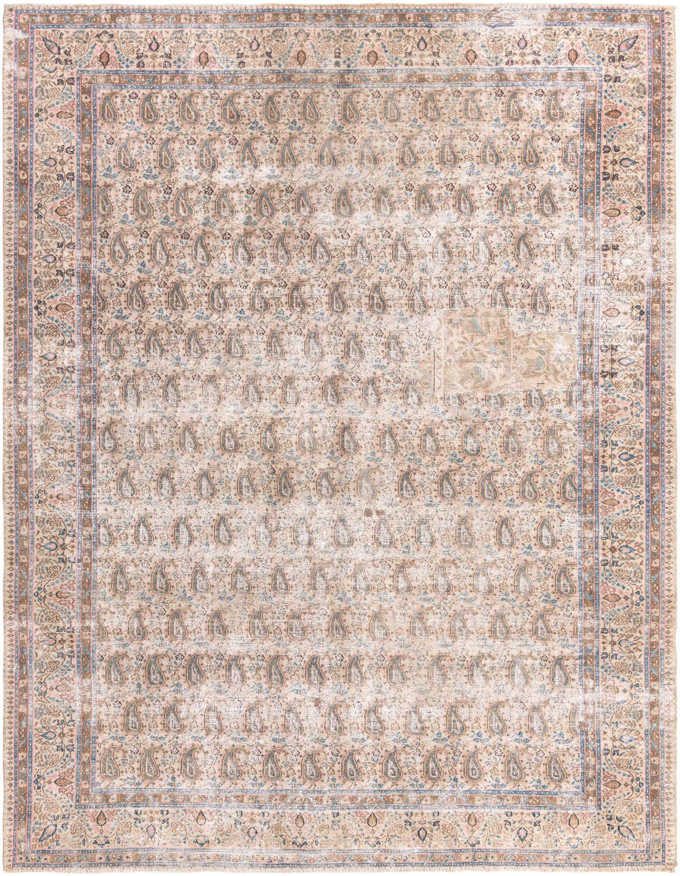 Primary image 7' x 10' 3  Hand Knotted Ultra Vintage Persian Wool Rug