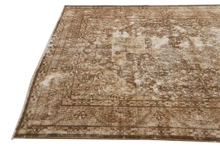 Detail image of 6' 4 x 9' 7 Hand Knotted Ultra Vintage Persian Wool Rug