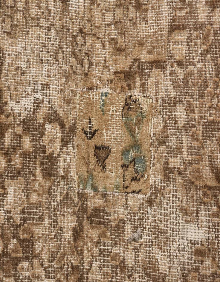 Detail image of 6' 4 x 9' 7  Hand Knotted Ultra Vintage Persian Wool Rug