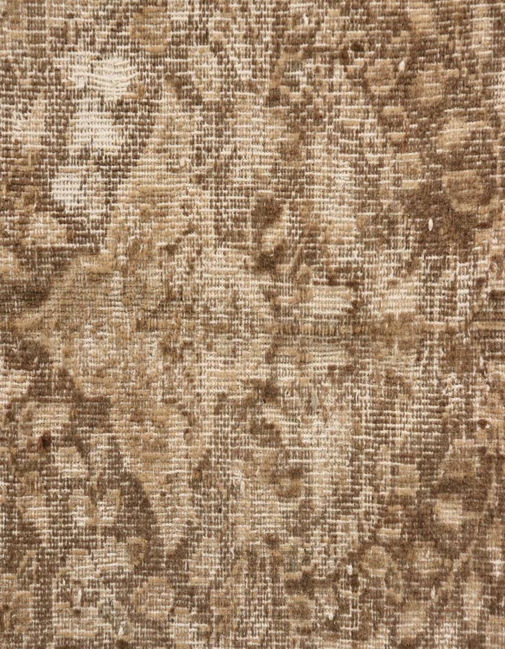Detail image of 6' 4 x 9' 7  Hand Knotted Ultra Vintage Persian Wool Rug