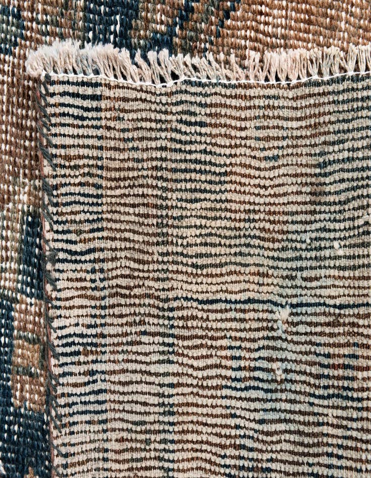 Detail image of 4' 2 x 5' 8  Hand Knotted Ultra Vintage Persian Wool Rug