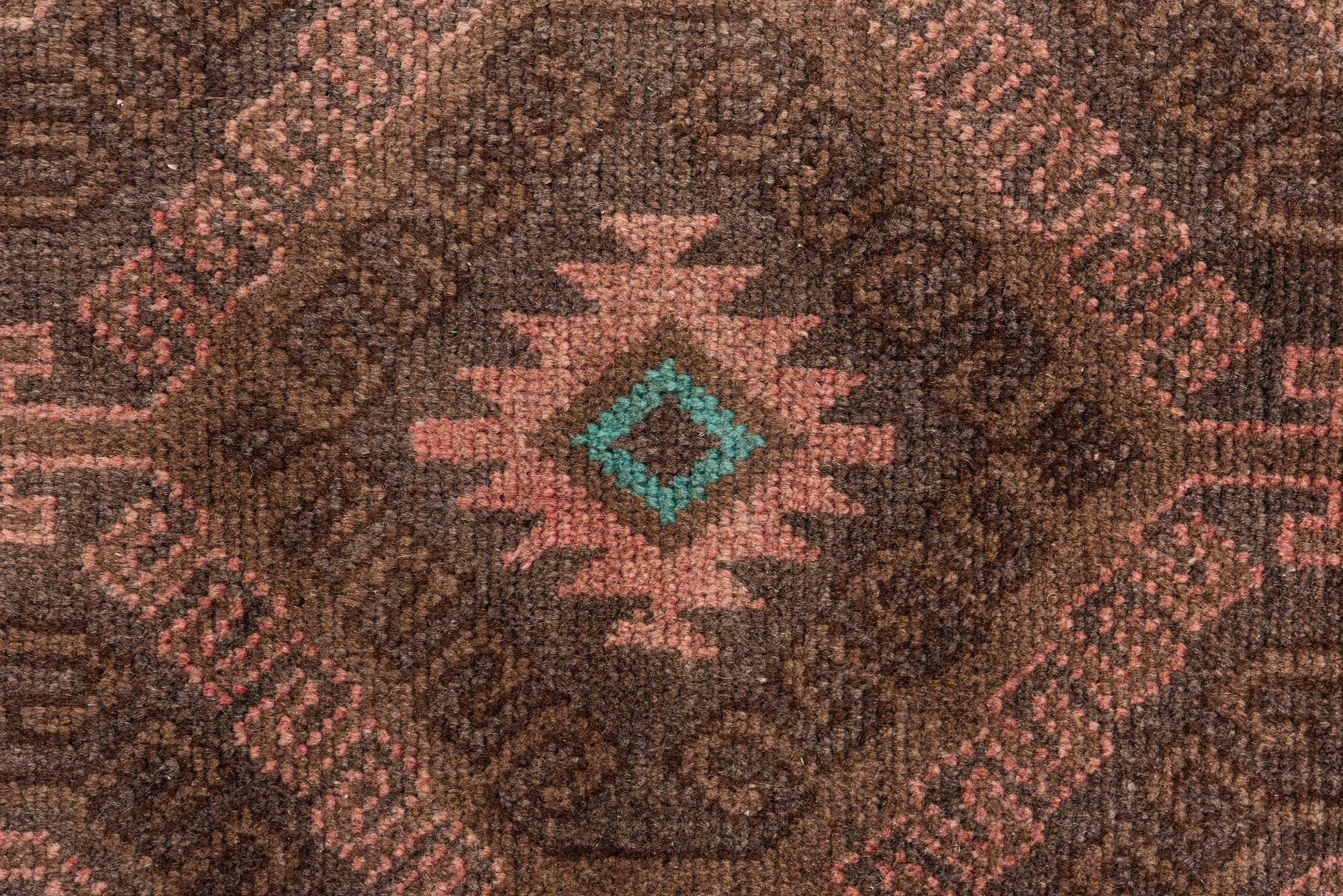 3' 7 x 6' 3 Hand Knotted Ultra Vintage Persian Wool Rug