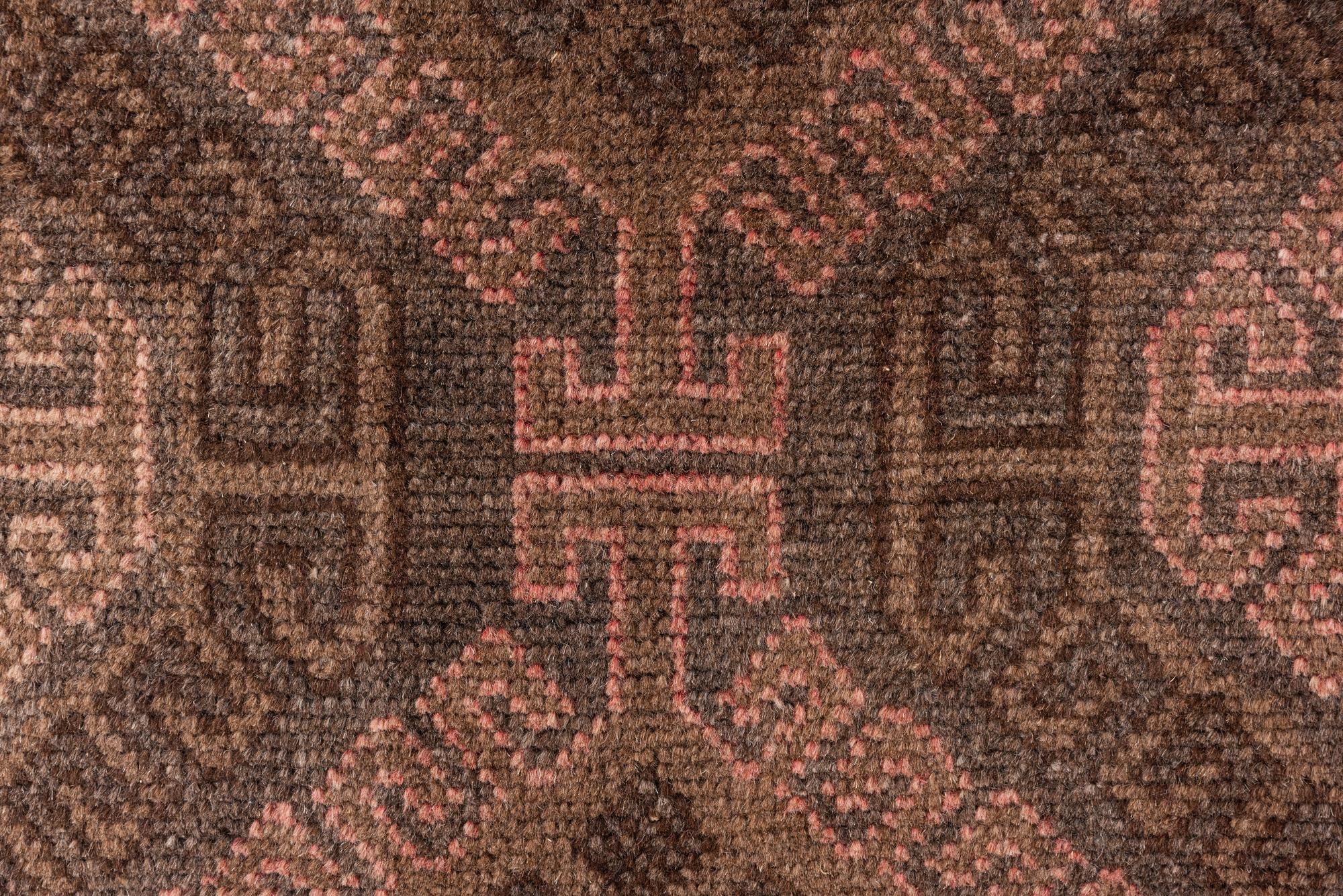 3' 7 x 6' 3 Hand Knotted Ultra Vintage Persian Wool Rug