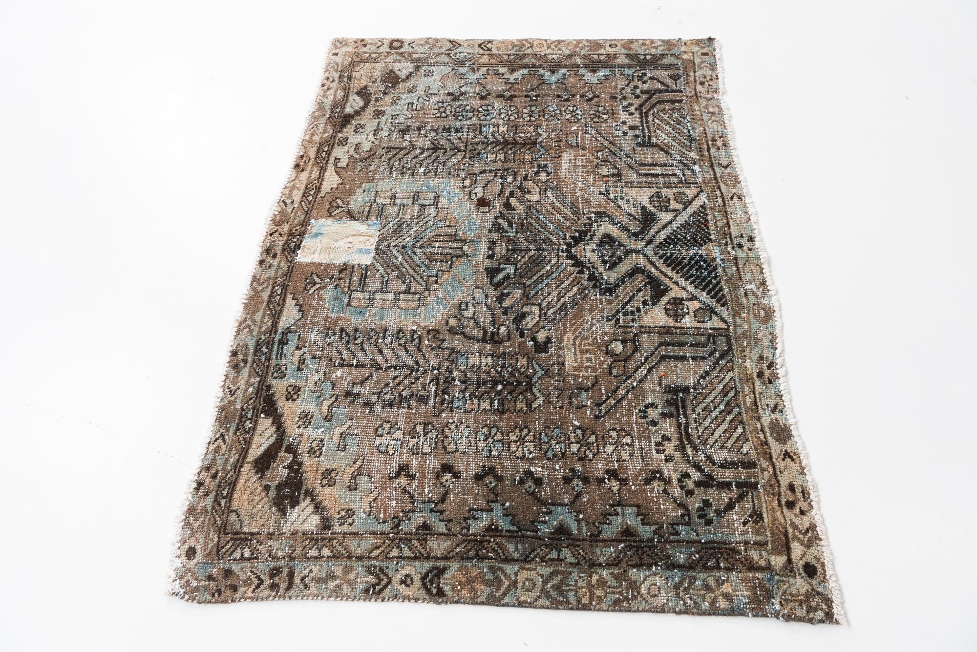 3' 6 x 4' 10 Hand Knotted Ultra Vintage Persian Wool Rug