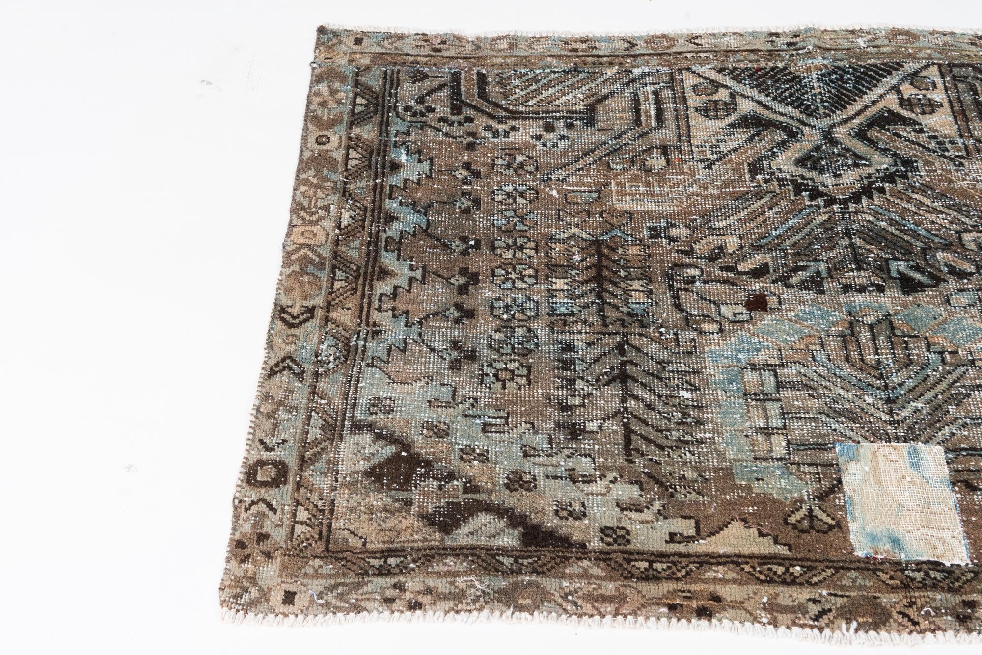 3' 6 x 4' 10 Hand Knotted Ultra Vintage Persian Wool Rug
