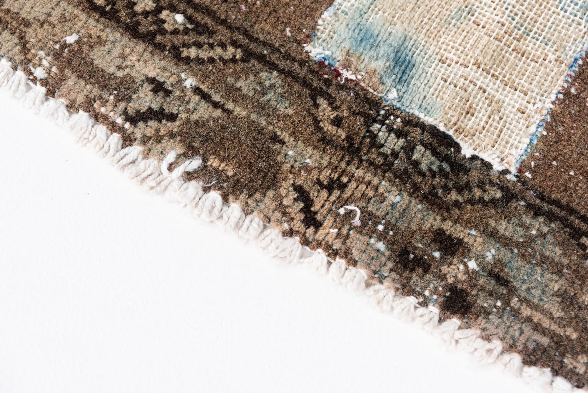3' 6 x 4' 10 Hand Knotted Ultra Vintage Persian Wool Rug