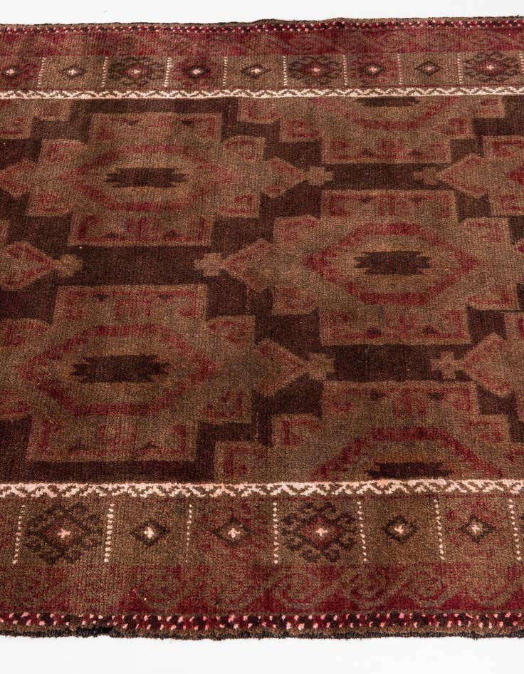 Detail image of 3' 8 x 6' 4  Hand Knotted Ultra Vintage Persian Wool Rug