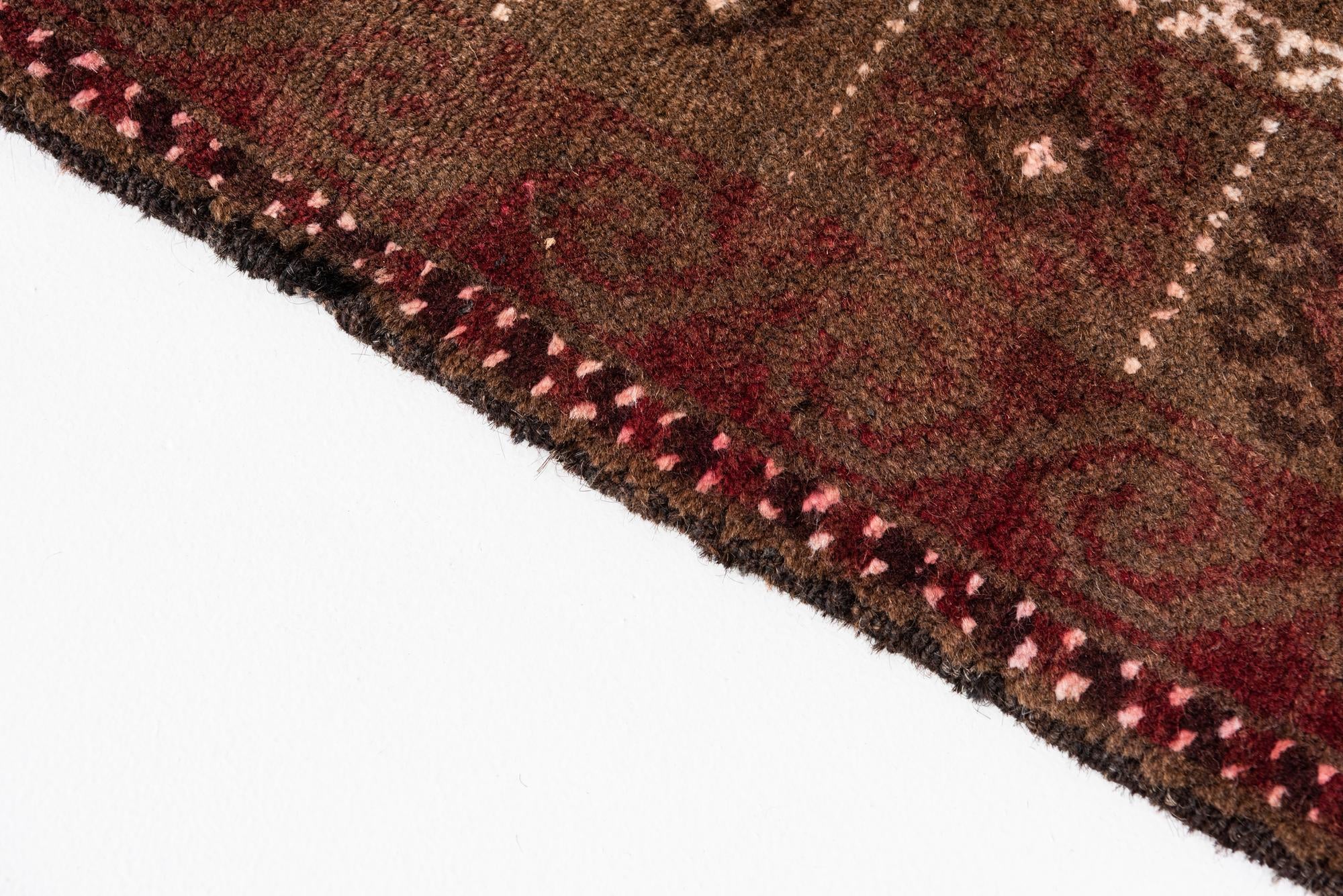 3' 8 x 6' 4 Hand Knotted Ultra Vintage Persian Wool Rug