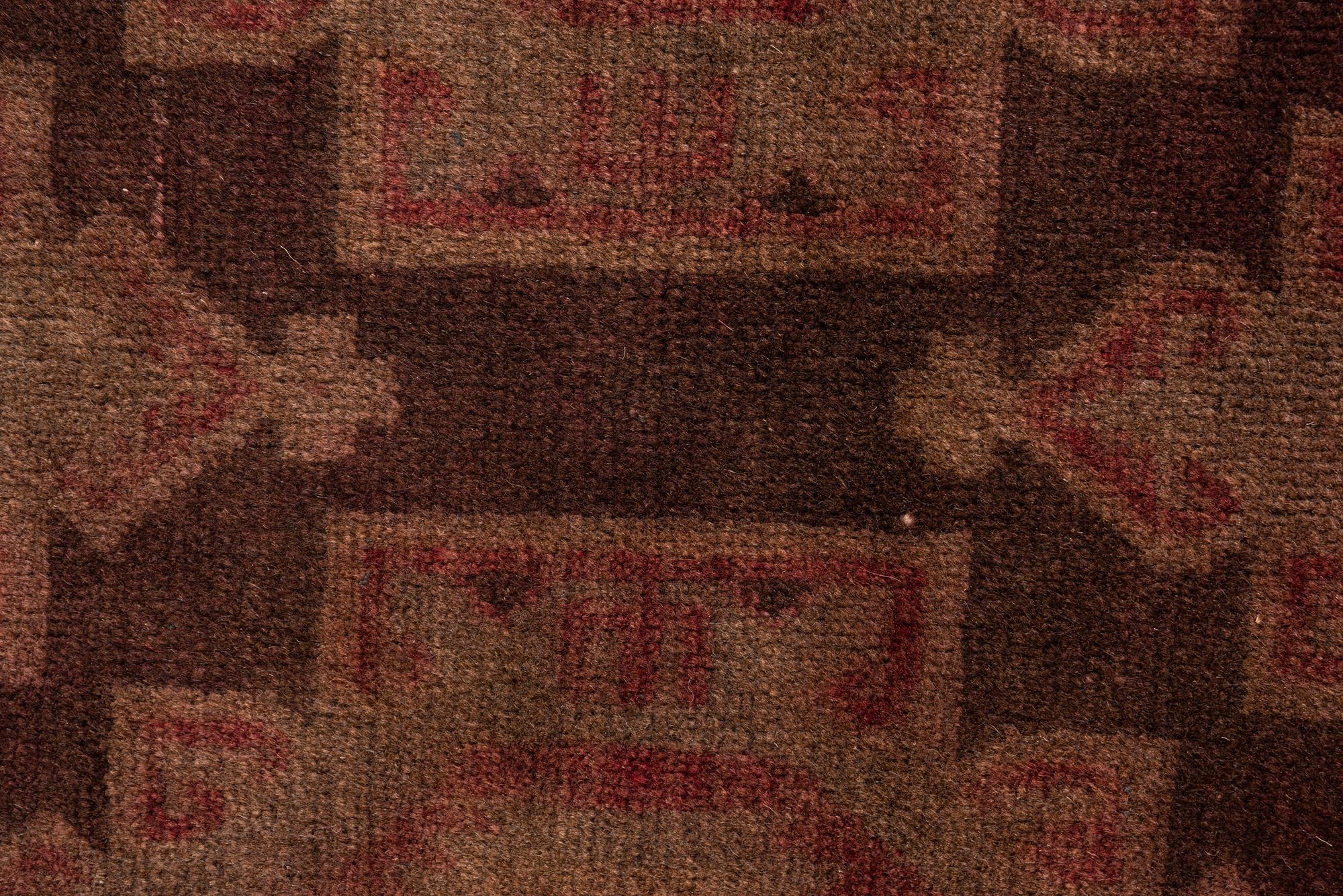 3' 8 x 6' 4 Hand Knotted Ultra Vintage Persian Wool Rug