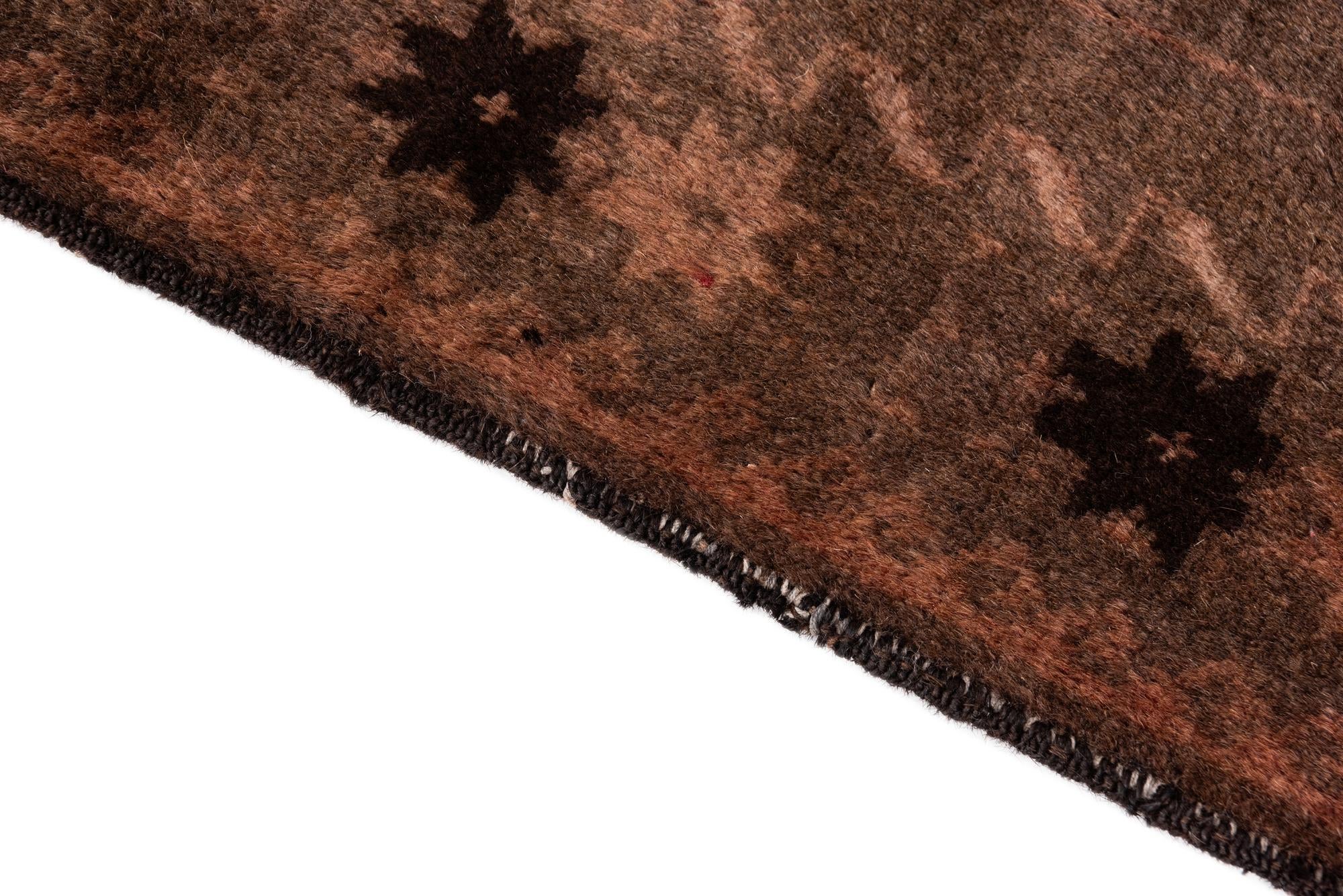 3' 7 x 6' 9 Hand Knotted Ultra Vintage Persian Wool Rug