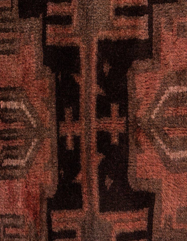 Detail image of 3' 7 x 6' 9  Hand Knotted Ultra Vintage Persian Wool Rug