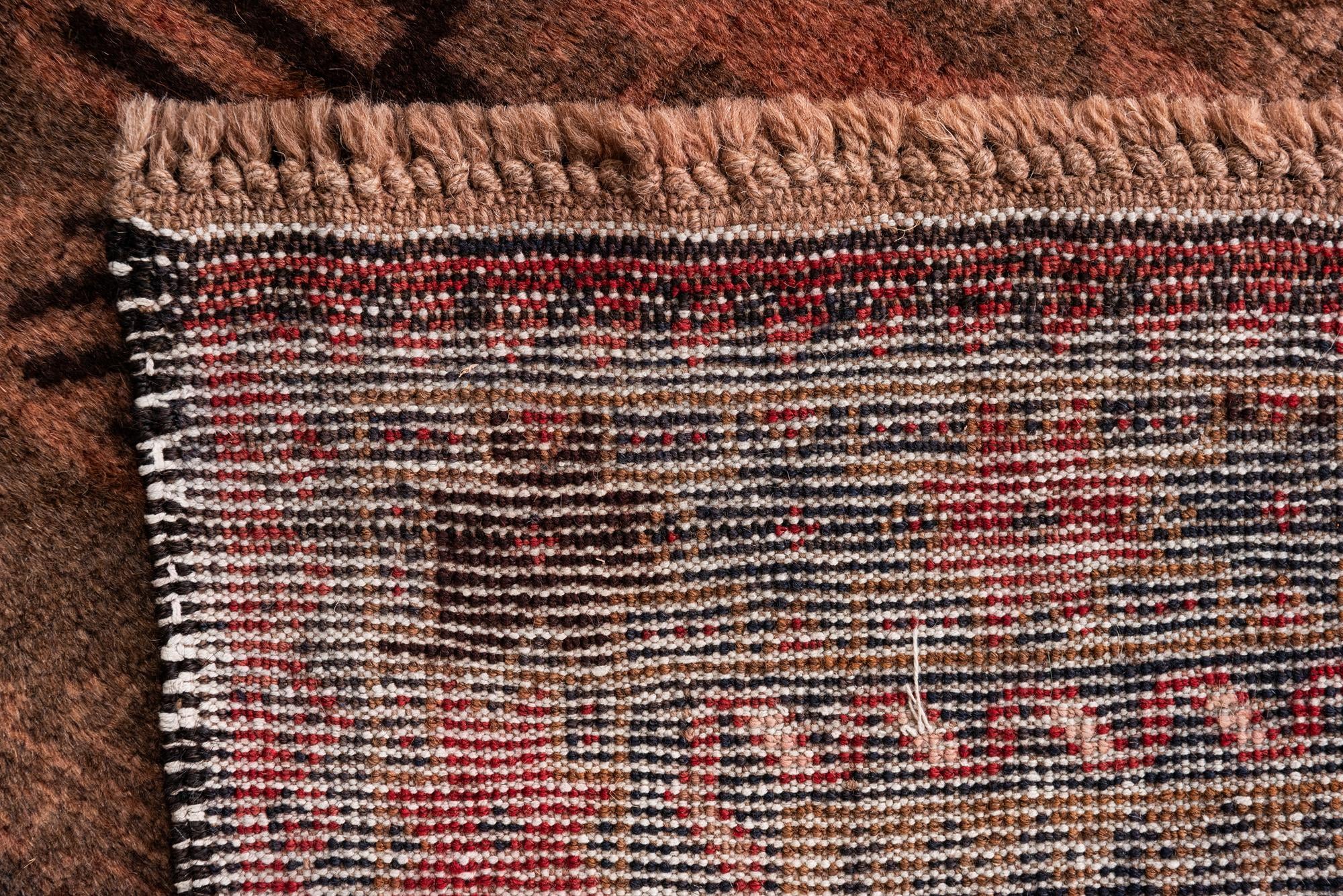 3' 7 x 6' 9 Hand Knotted Ultra Vintage Persian Wool Rug