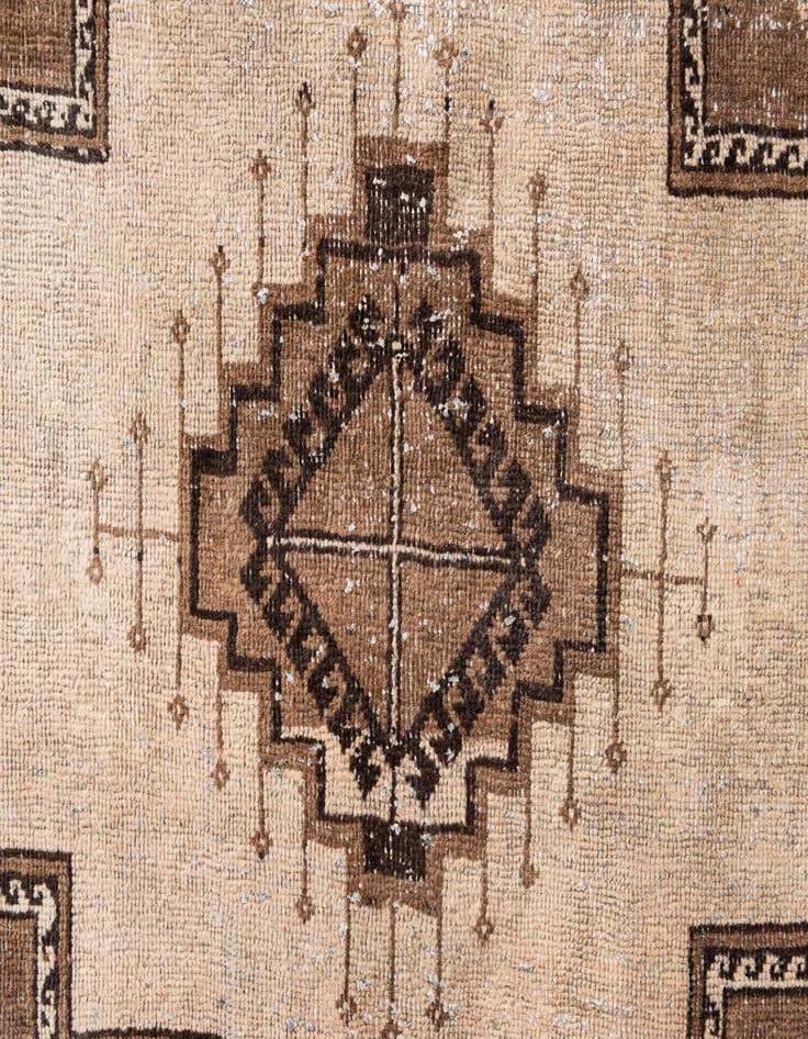 Detail image of 7' 1 x 10' 6 Hand Knotted Ultra Vintage Persian Wool Rug