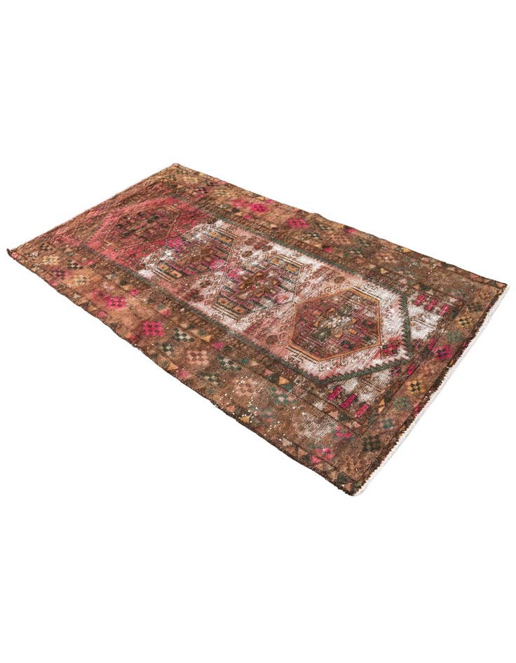 Detail image of 3' 6 x 6' 4  Hand Knotted Ultra Vintage Persian Wool Rug