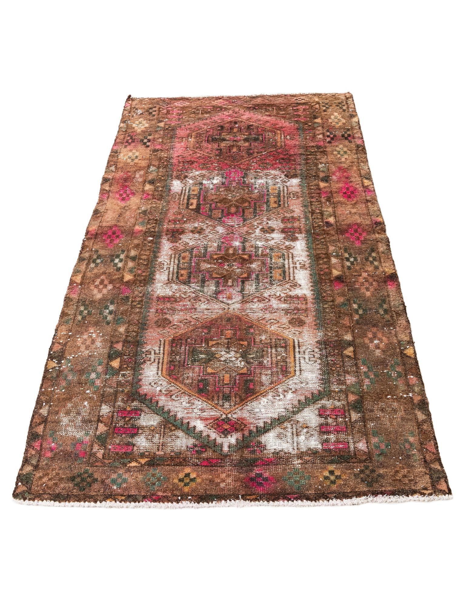 3' 6 x 6' 4 Hand Knotted Ultra Vintage Persian Wool Rug