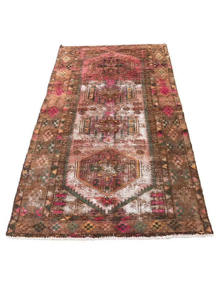 Detail image of 3' 6 x 6' 4  Hand Knotted Ultra Vintage Persian Wool Rug