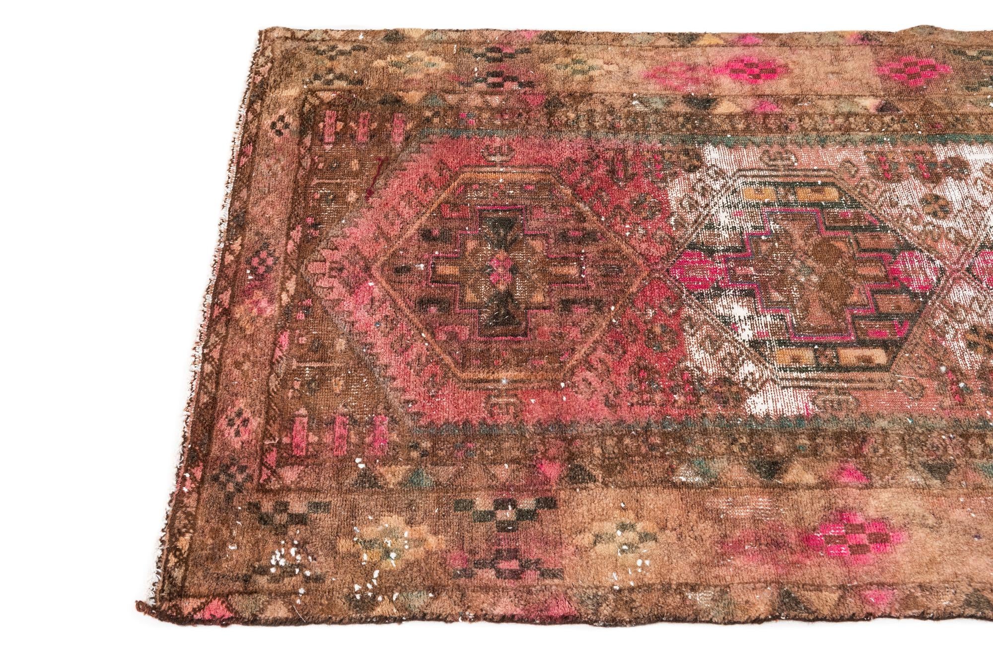 3' 6 x 6' 4 Hand Knotted Ultra Vintage Persian Wool Rug