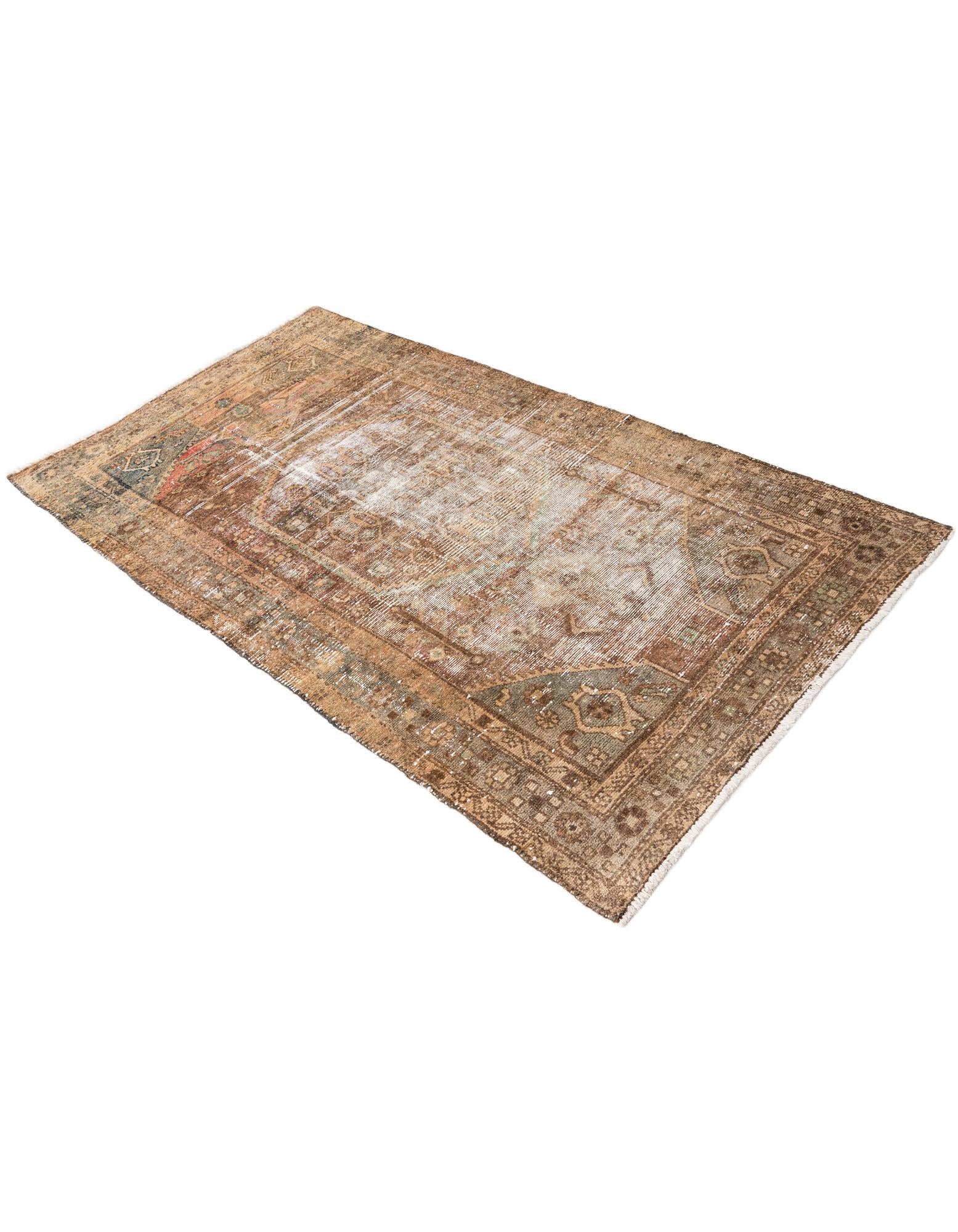 3' 6 x 6' 3 Hand Knotted Ultra Vintage Persian Wool Rug