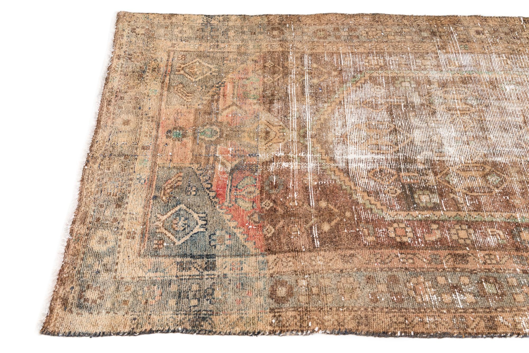 3' 6 x 6' 3 Hand Knotted Ultra Vintage Persian Wool Rug