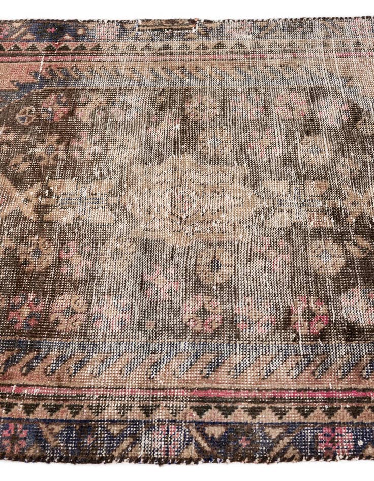 Detail image of 3' 2 x 5' 10  Hand Knotted Ultra Vintage Persian Wool Rug