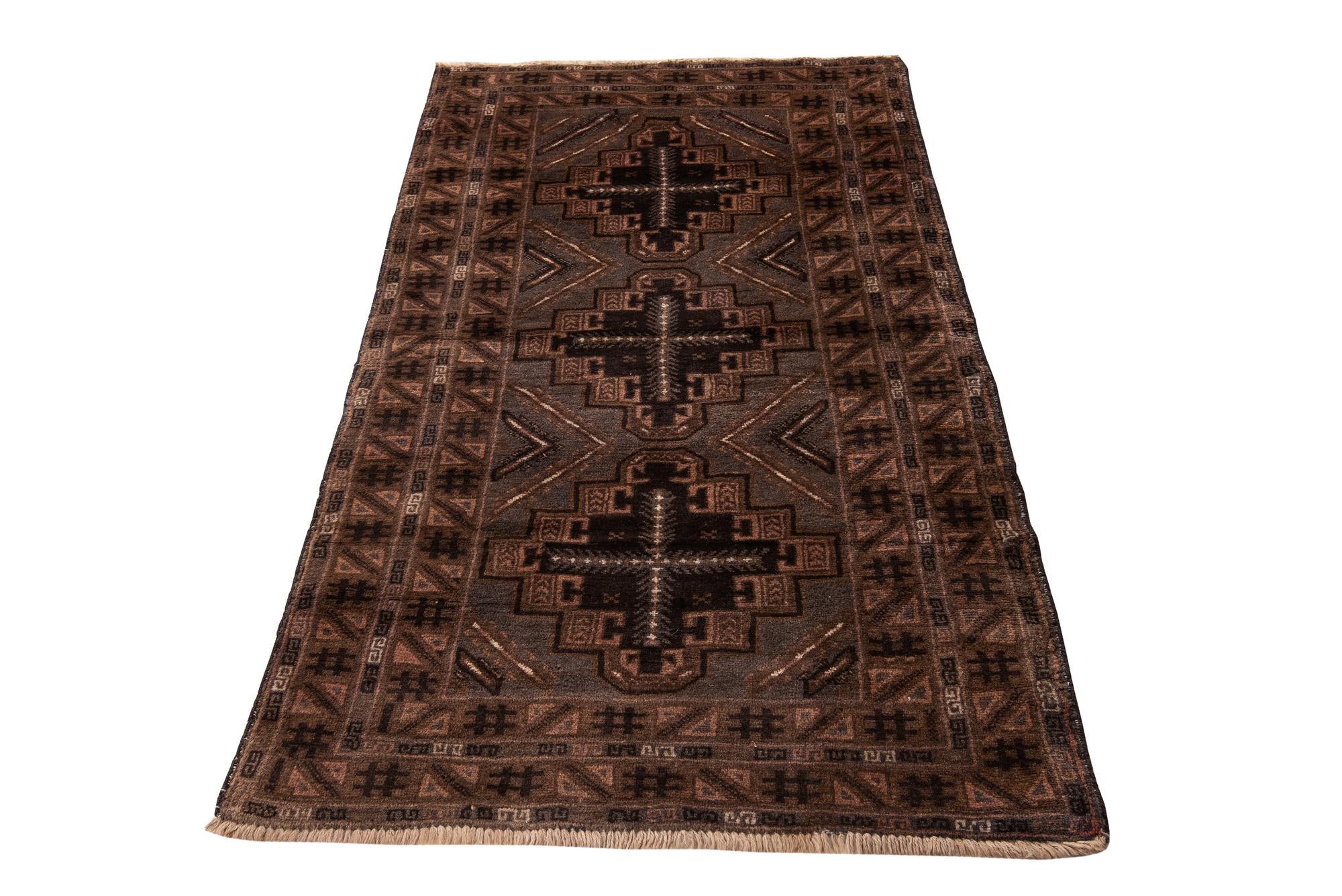 3' 6 x 6' 3 Hand Knotted Ultra Vintage Persian Wool Rug