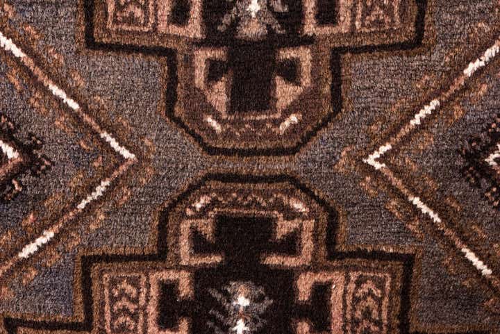 105cm x 190cm Handgeknüpft Ultra Vintage Persisch Wolle Teppich
