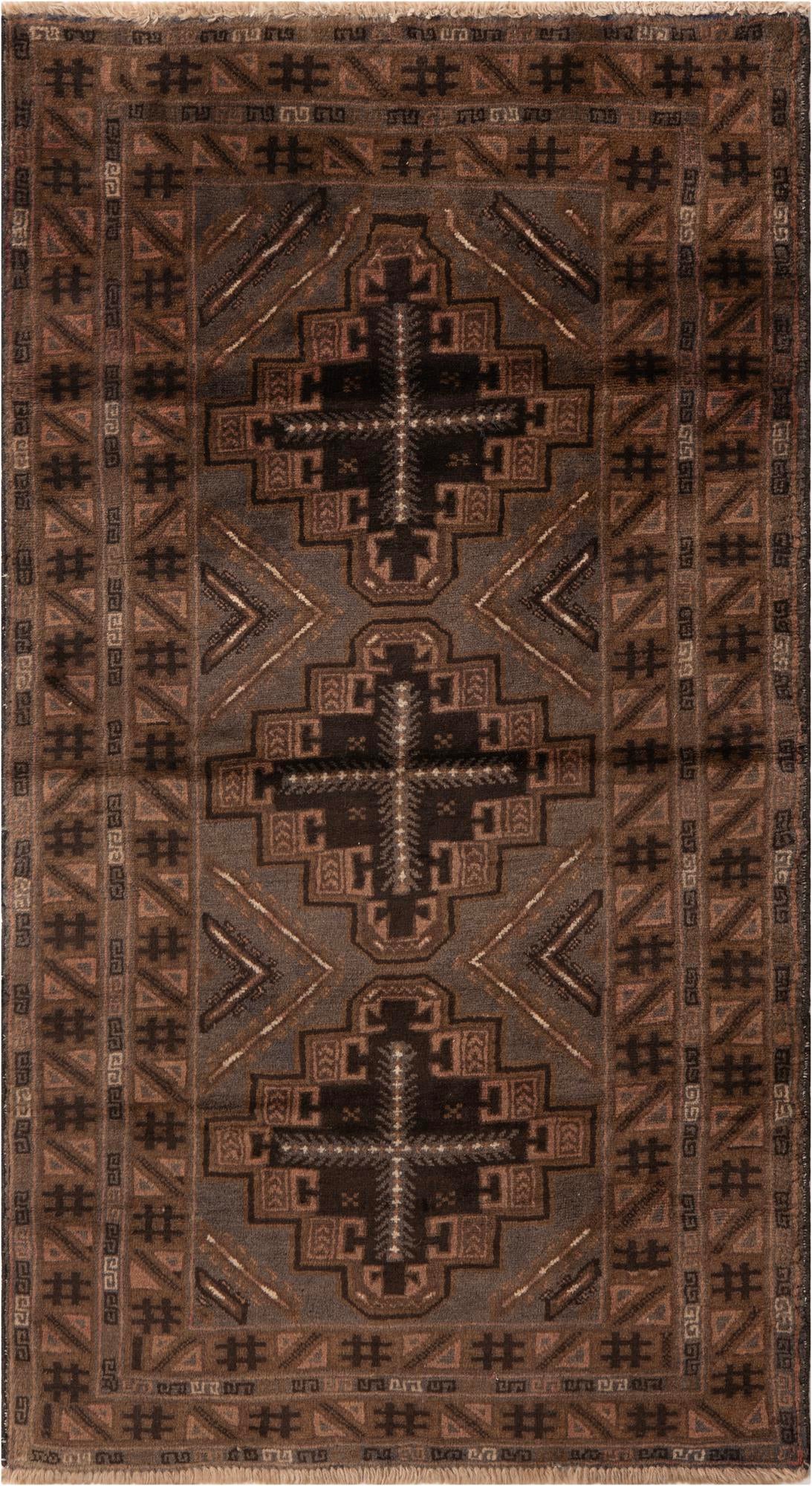 3' 6 x 6' 3 Hand Knotted Ultra Vintage Persian Wool Rug