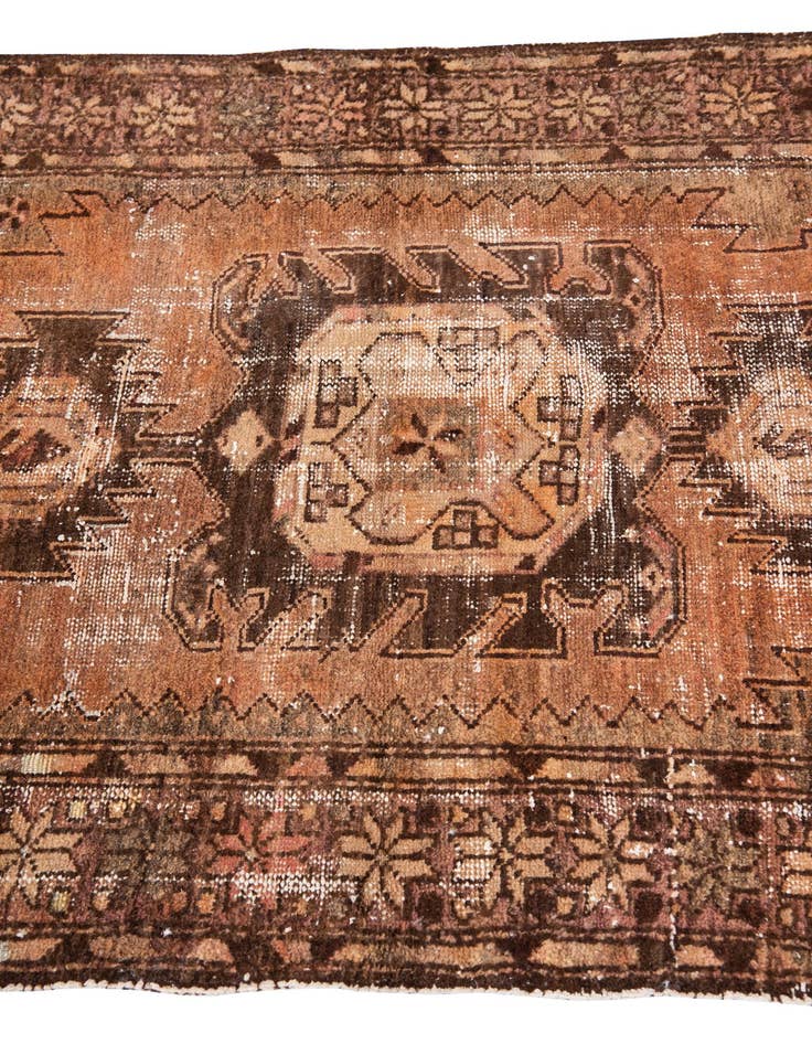 Detail image of 3' 4 x 5'  Hand Knotted Ultra Vintage Persian Wool Rug