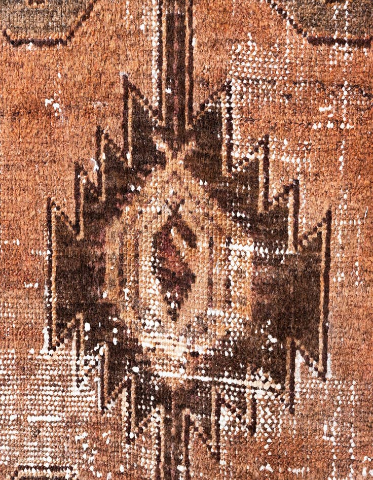 Detail image of 3' 4 x 5'  Hand Knotted Ultra Vintage Persian Wool Rug