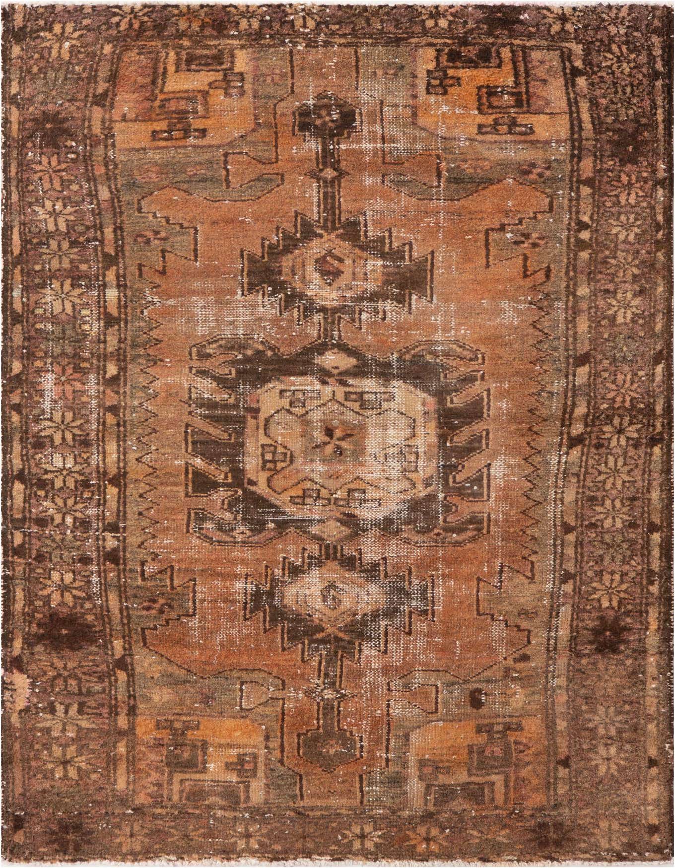 Primary image 3' 4 x 5'  Hand Knotted Ultra Vintage Persian Wool Rug