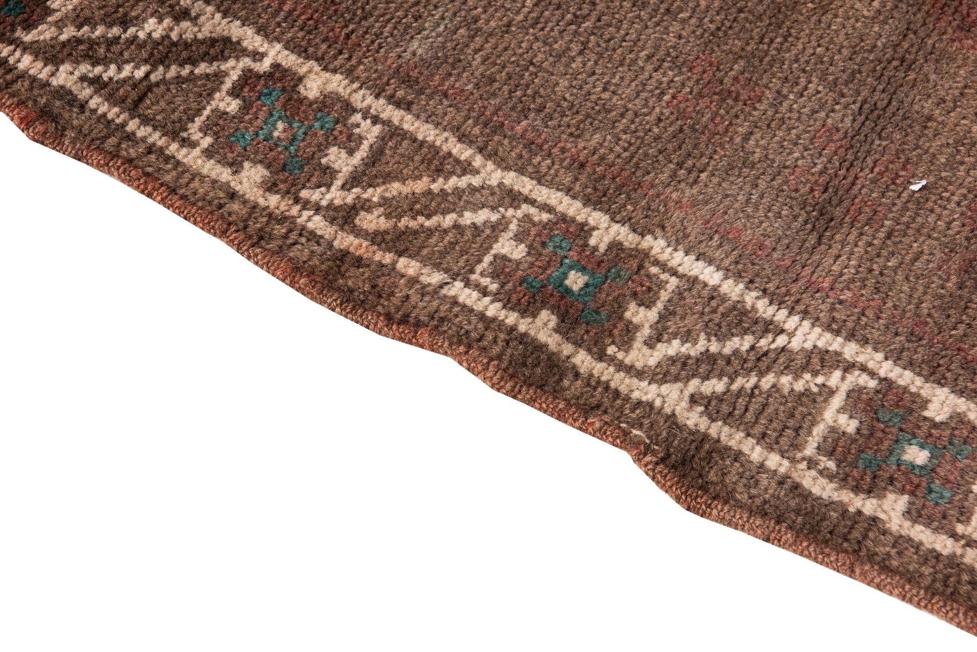 3' 5 x 4' 6 Hand Knotted Ultra Vintage Persian Wool Rug