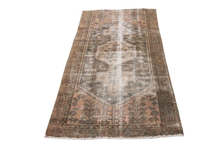 Detail image of 3' 5 x 6' 1 Hand Knotted Ultra Vintage Persian Wool Rug