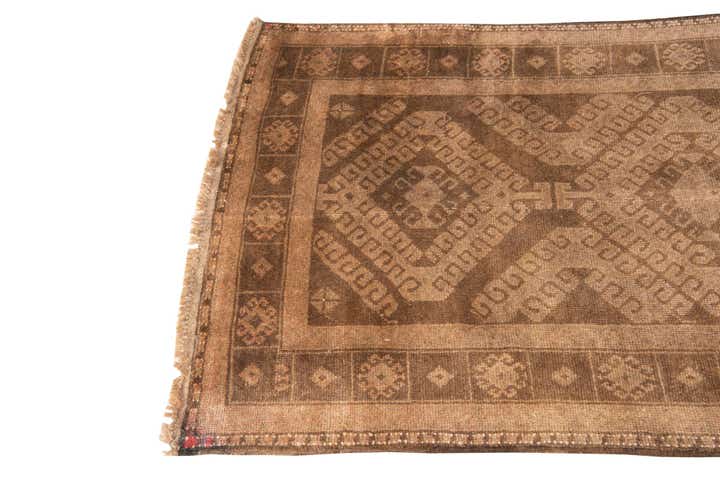 3' 5 x 6' 3 Hand Knotted Ultra Vintage Persian Wool Rug