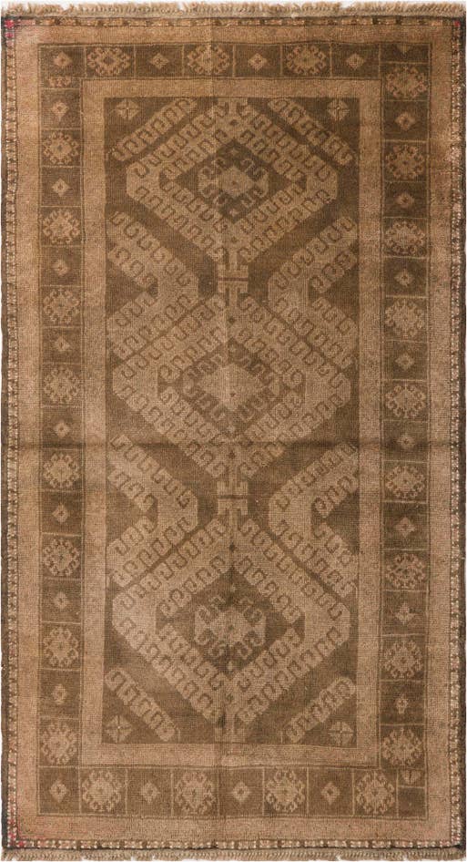 Detail image of 3' 5 x 6' 3 Hand Knotted Ultra Vintage Persian Wool Rug