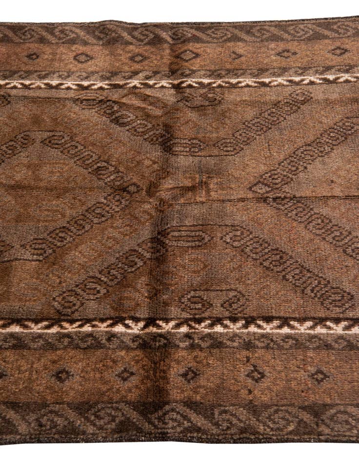Detail image of 3' 8 x 6' 4  Hand Knotted Ultra Vintage Persian Wool Rug