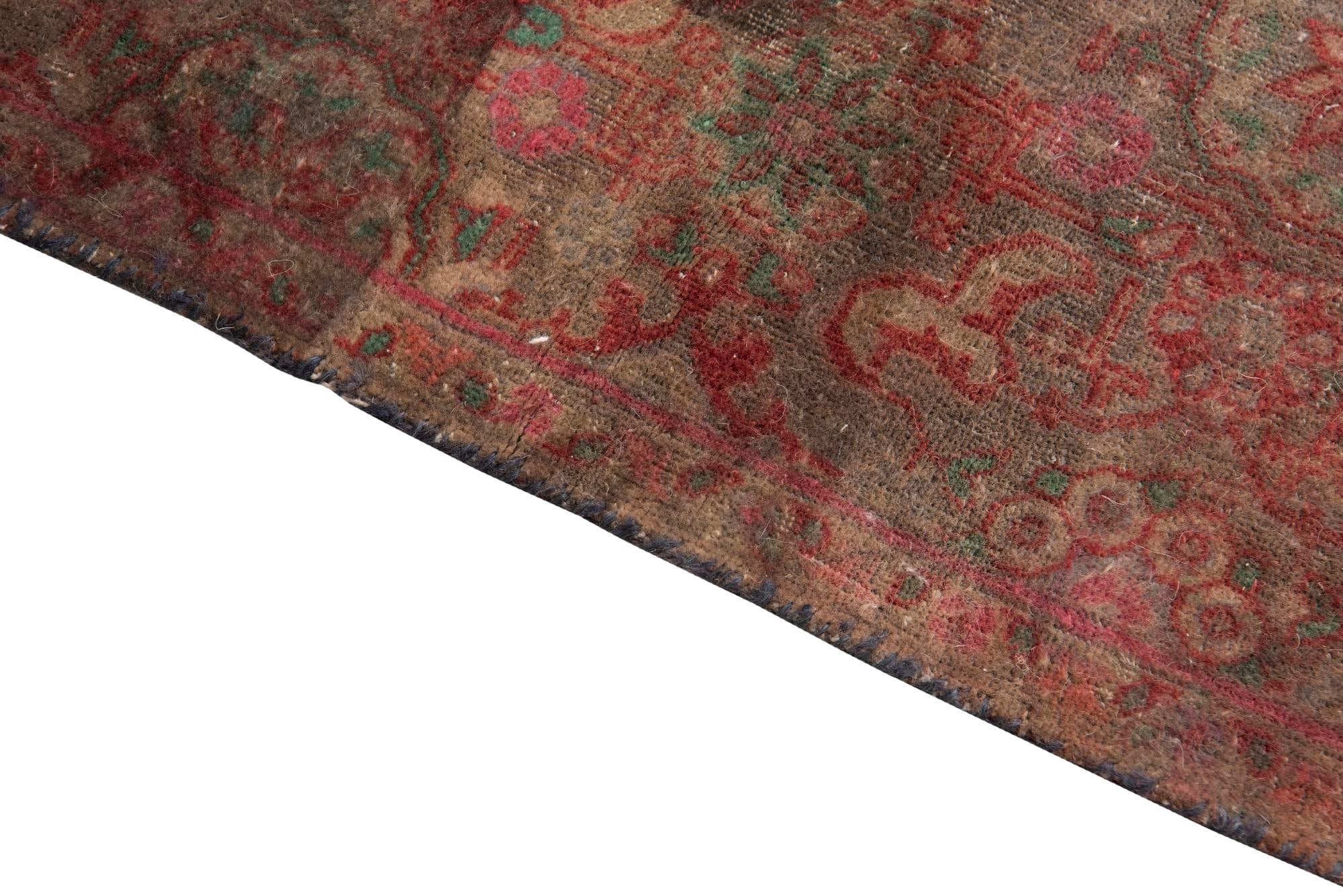 3' 5 x 5' 8 Hand Knotted Ultra Vintage Persian Wool Rug