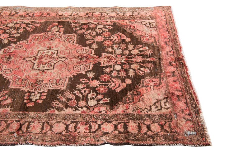 Detail image of 4' 6 x 6' 8 Hand Knotted Ultra Vintage Persian Wool Rug