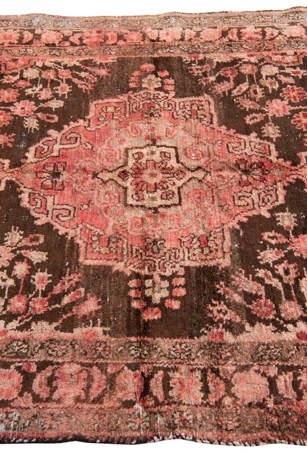 Detail image of 4' 6 x 6' 8 Hand Knotted Ultra Vintage Persian Wool Rug