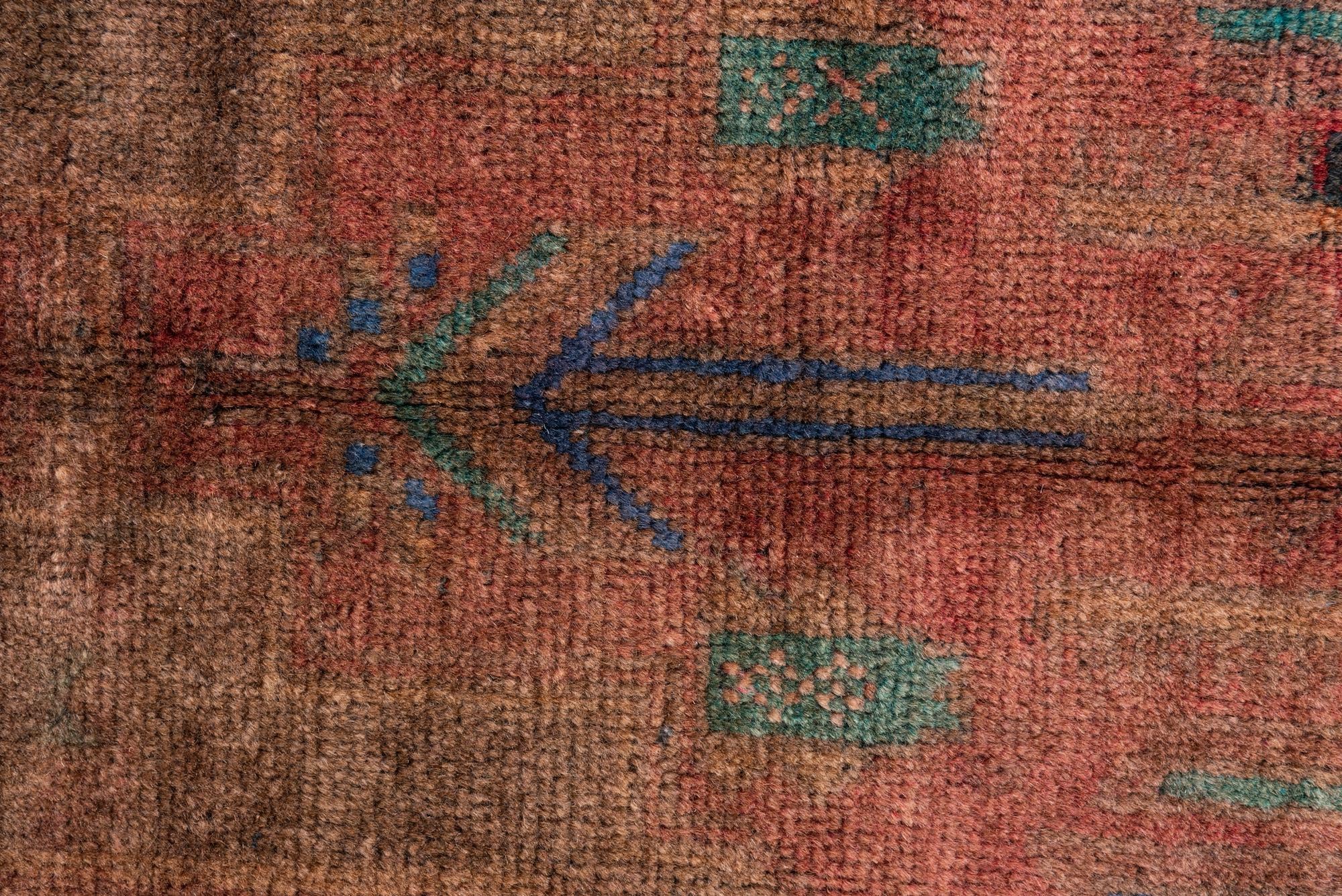 3' 5 x 6' 6 Hand Knotted Ultra Vintage Persian Wool Rug
