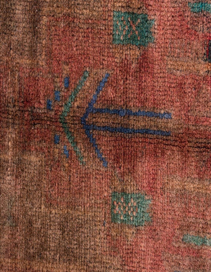 Detail image of 3' 5 x 6' 6  Hand Knotted Ultra Vintage Persian Wool Rug