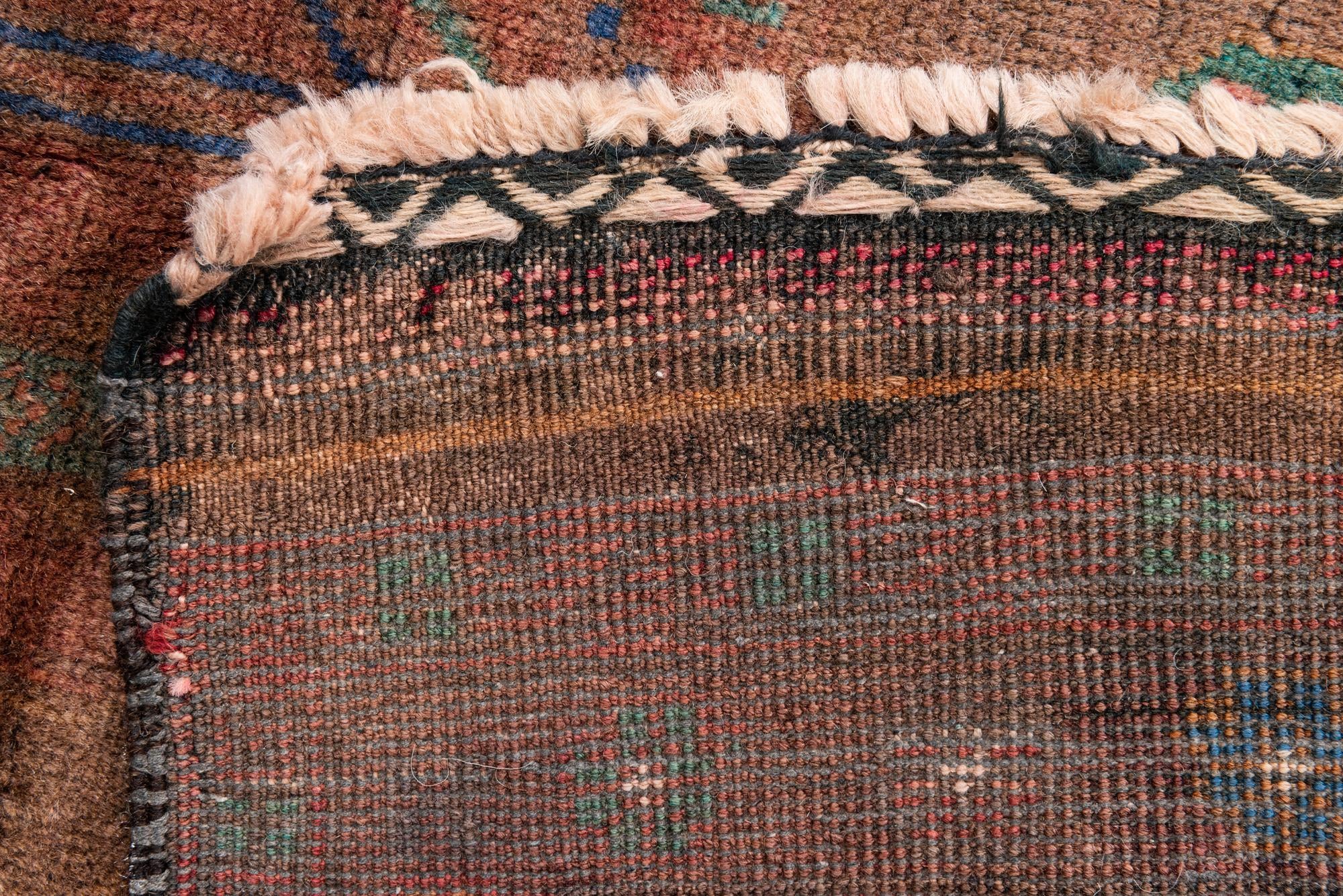 3' 5 x 6' 6 Hand Knotted Ultra Vintage Persian Wool Rug
