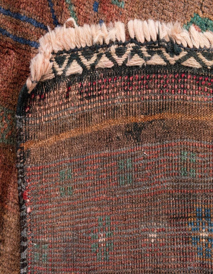 Detail image of 3' 5 x 6' 6  Hand Knotted Ultra Vintage Persian Wool Rug