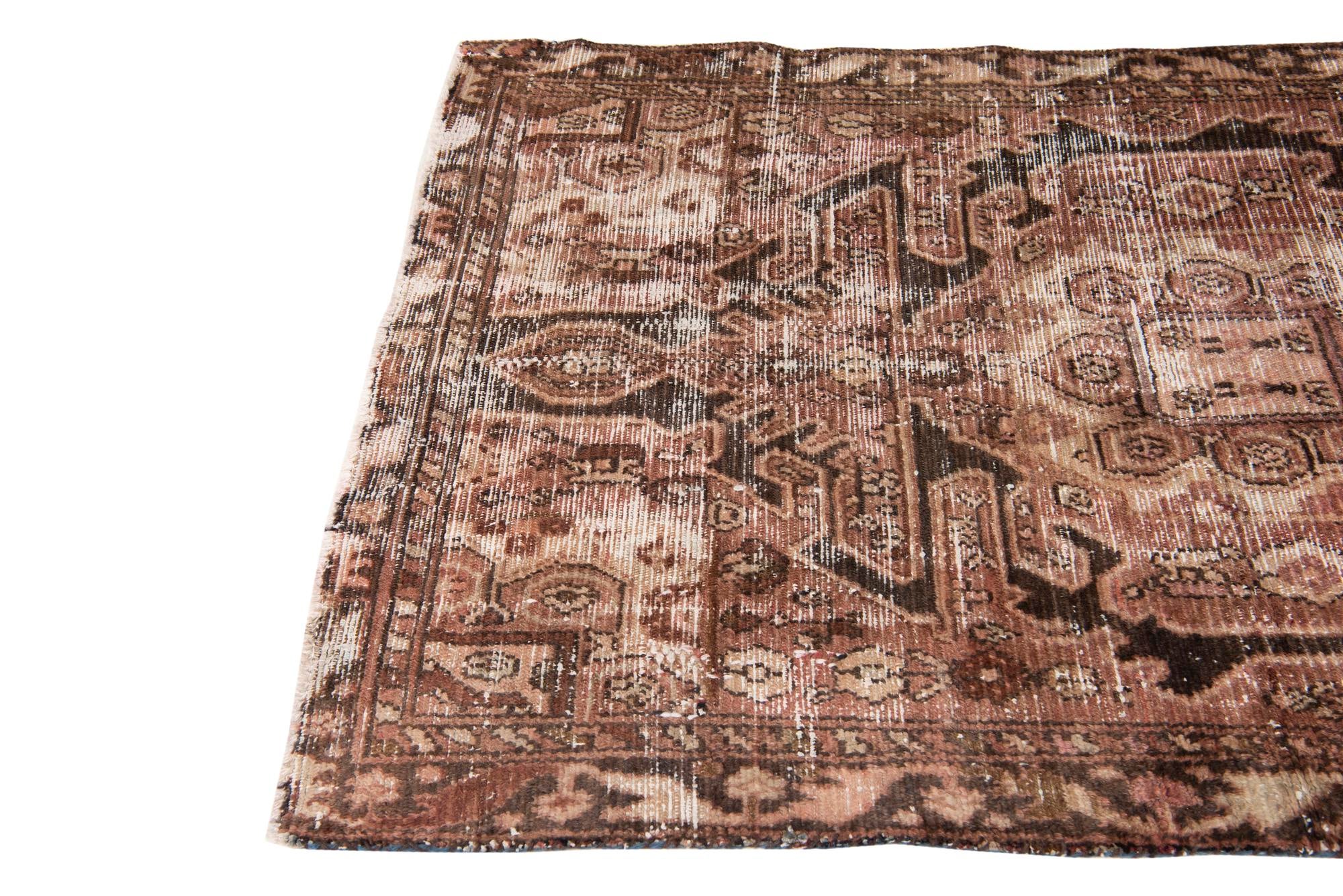 4' x 5' 10 Hand Knotted Ultra Vintage Persian Wool Rug
