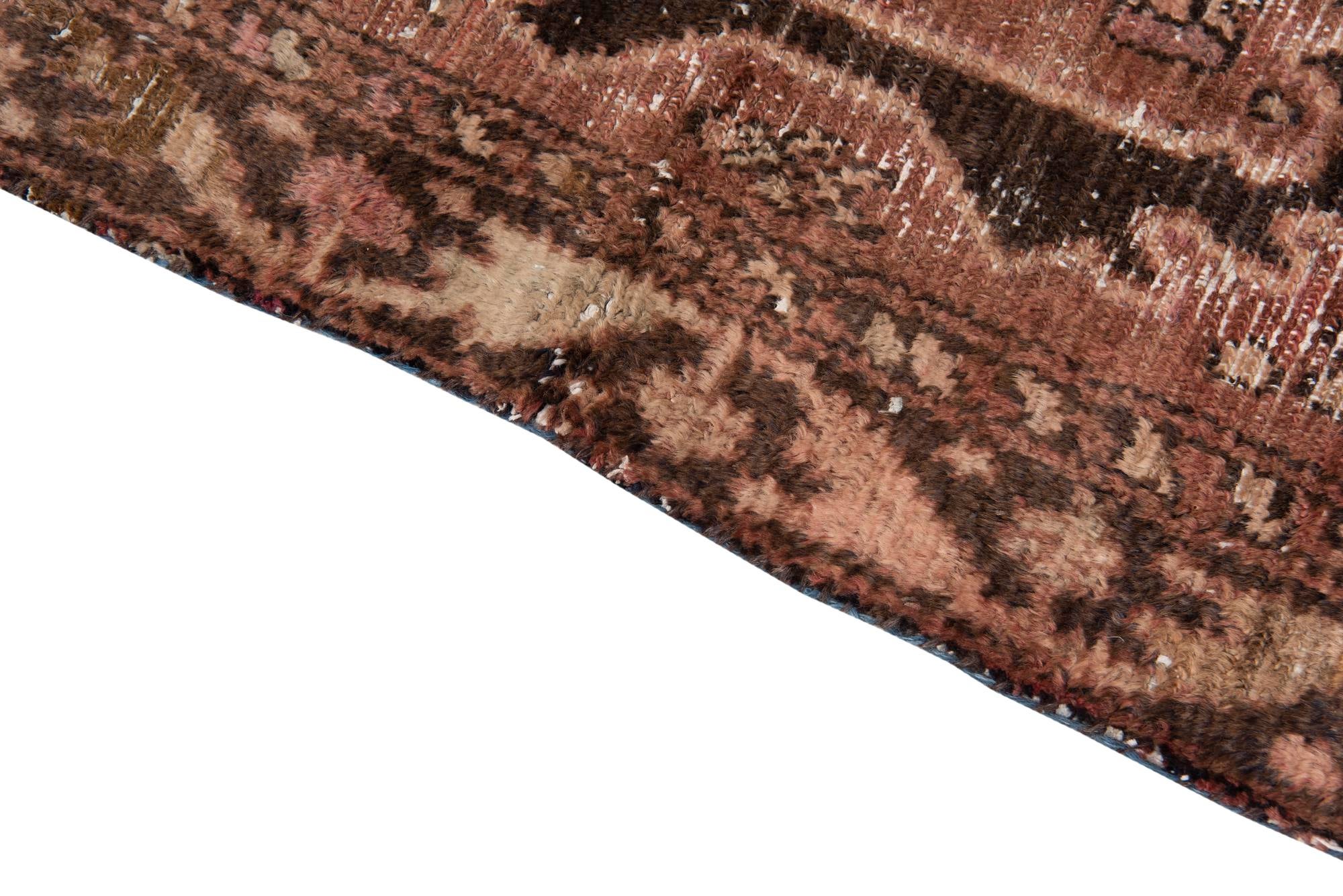 4' x 5' 10 Hand Knotted Ultra Vintage Persian Wool Rug
