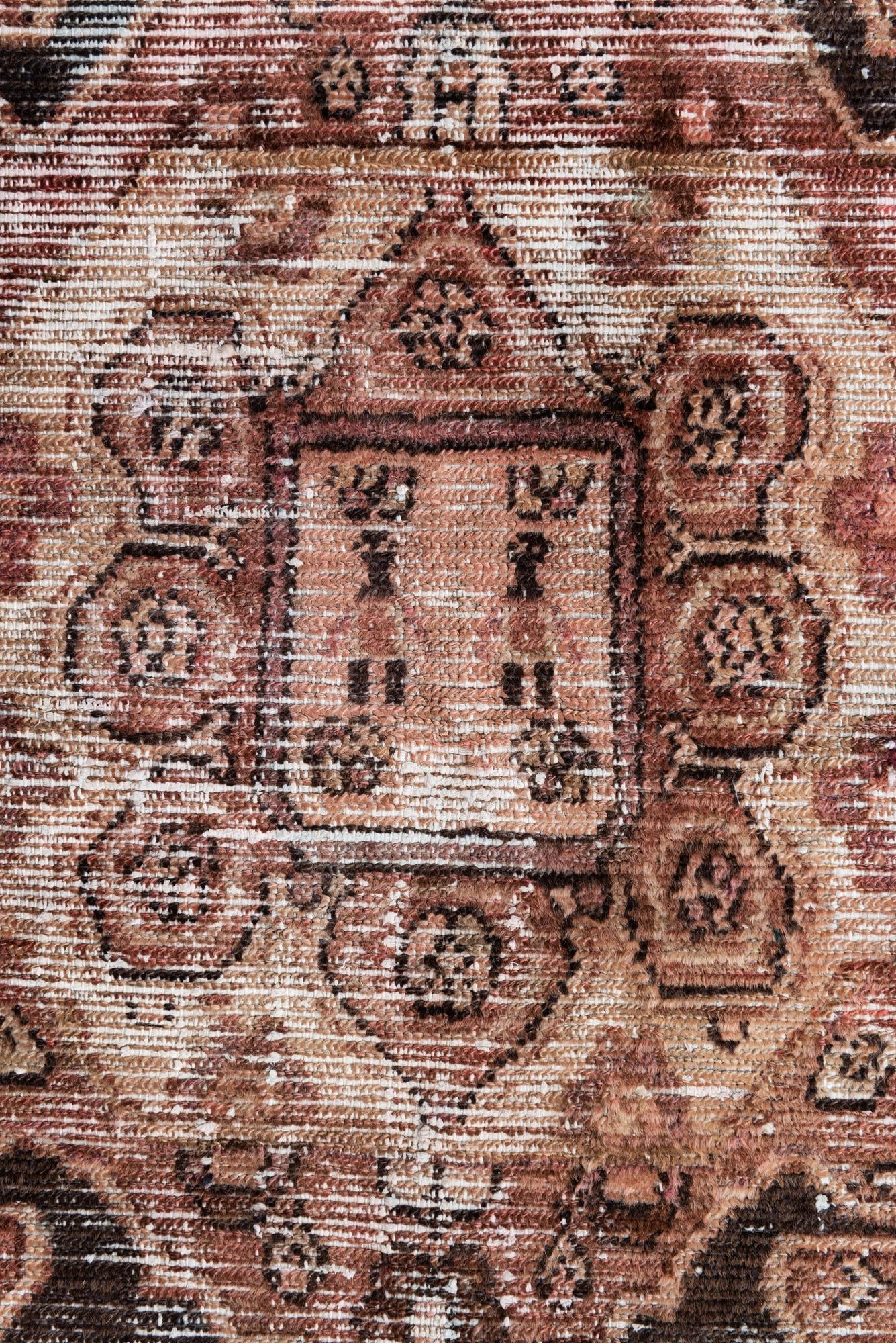 4' x 5' 10 Hand Knotted Ultra Vintage Persian Wool Rug