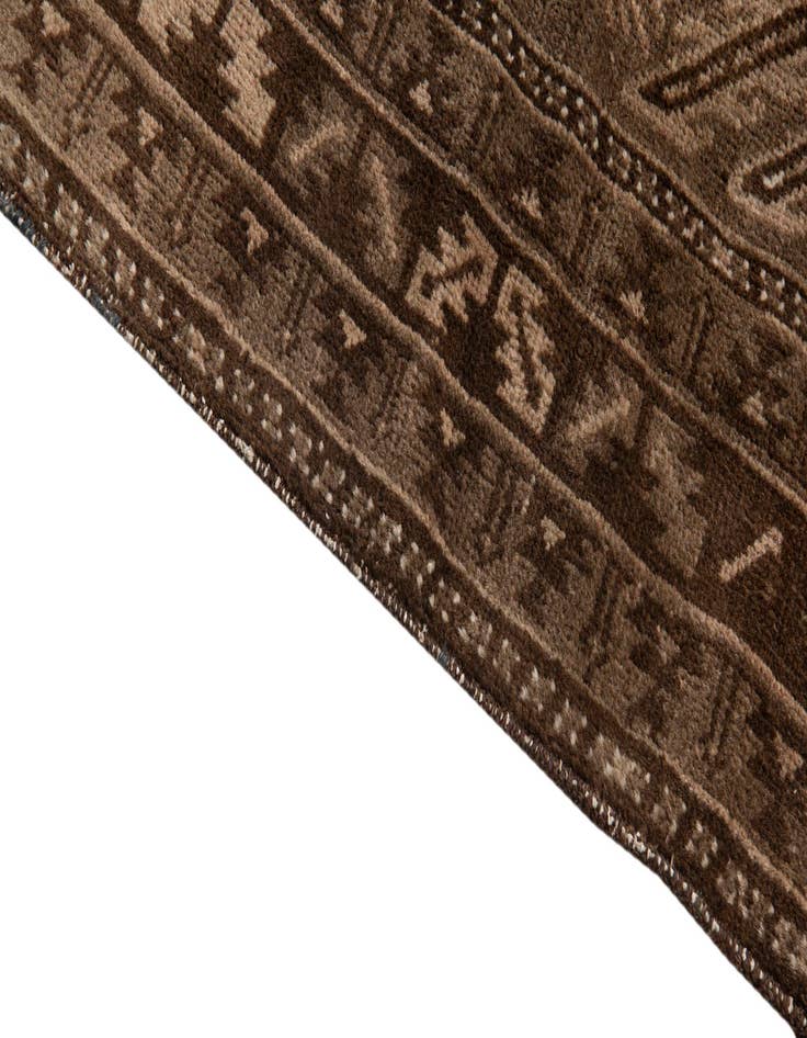 Detail image of 3' 7 x 6'  Hand Knotted Ultra Vintage Persian Wool Rug