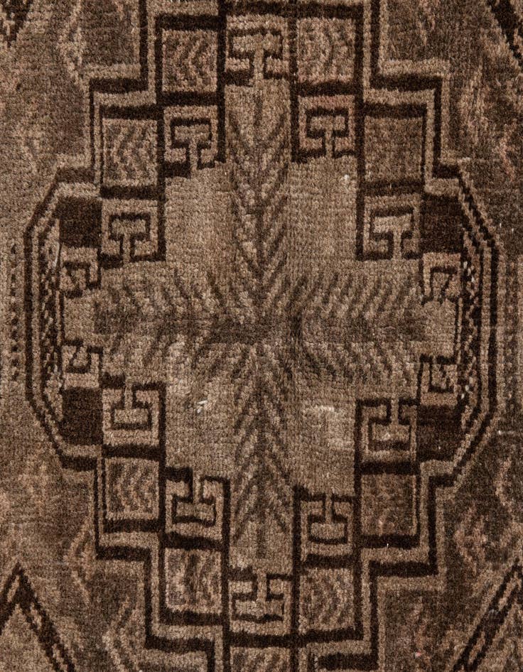 Detail image of 3' 7 x 6'  Hand Knotted Ultra Vintage Persian Wool Rug