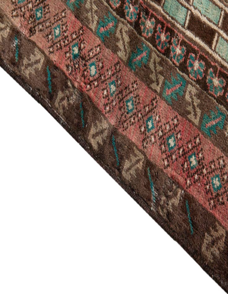 Detail image of 3' 9 x 6' 4  Hand Knotted Ultra Vintage Persian Wool Rug